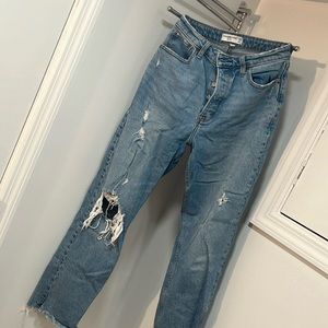 Abercrombie Curve Love The Dad High Rise Jeans
